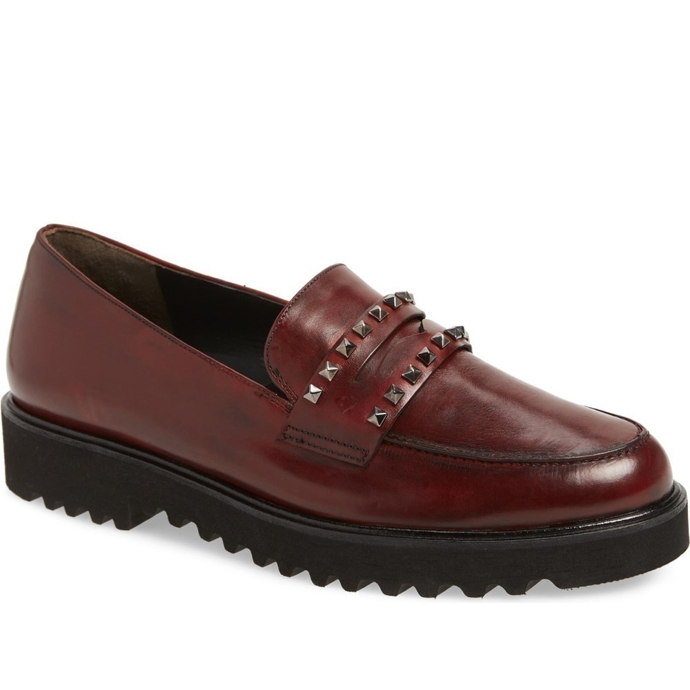Paul Green Sofia Loafer. Color is wine